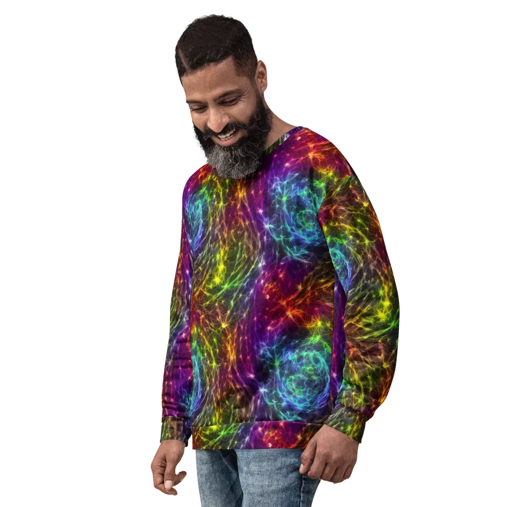 Cosmic Filaments on Sweatshirt — Left Front