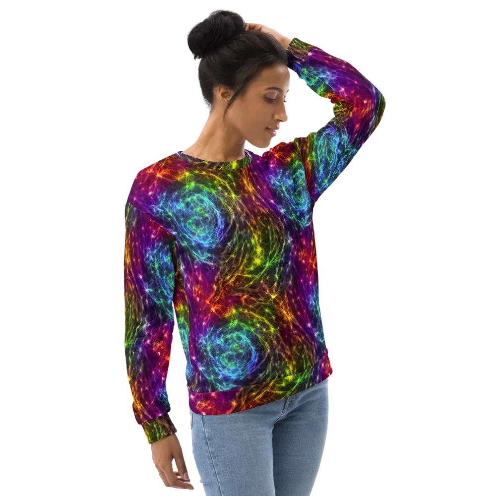 Cosmic Filaments on Sweatshirt — Right Front