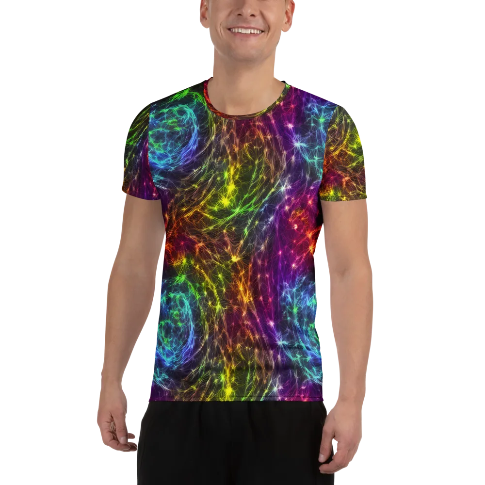 Cosmic Filaments on Men's Athletic T-Shirt — Front