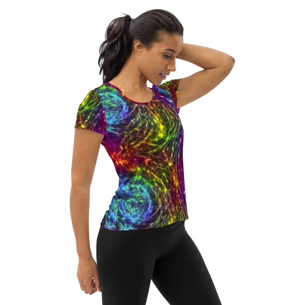 Cosmic Filaments on Women's Athletic T-Shirt — Right