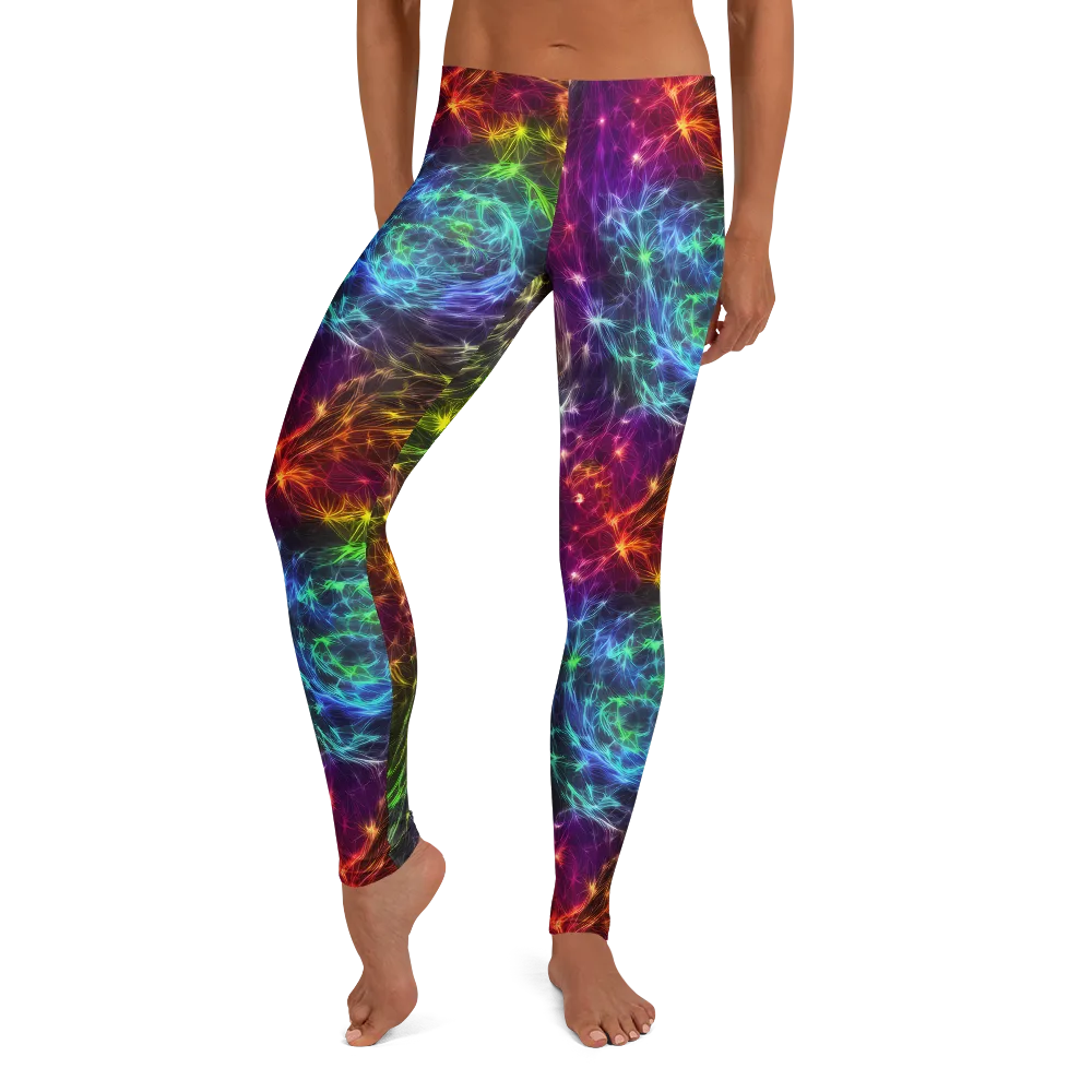 Cosmic Filaments on Leggings — Front