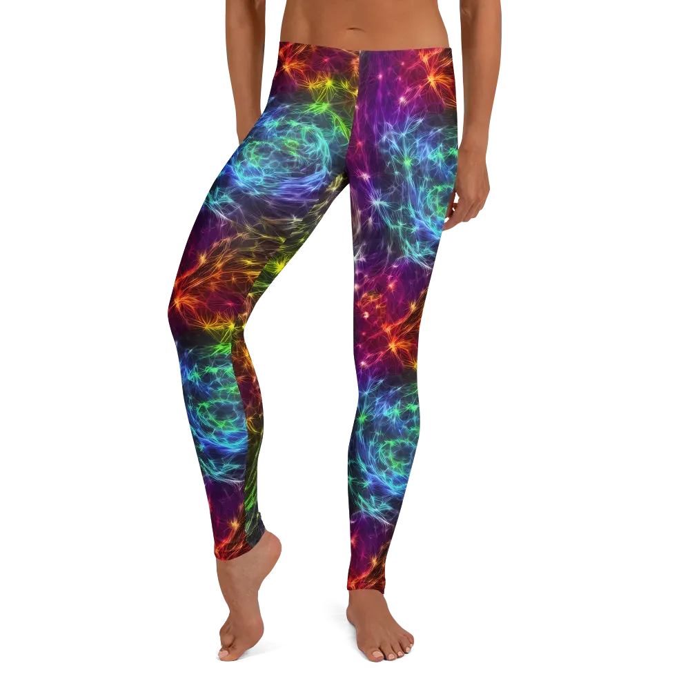Cosmic Filaments on Leggings — Front