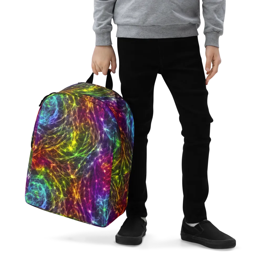 Cosmic Filaments on Minimalist Backpack — Zoomed-in