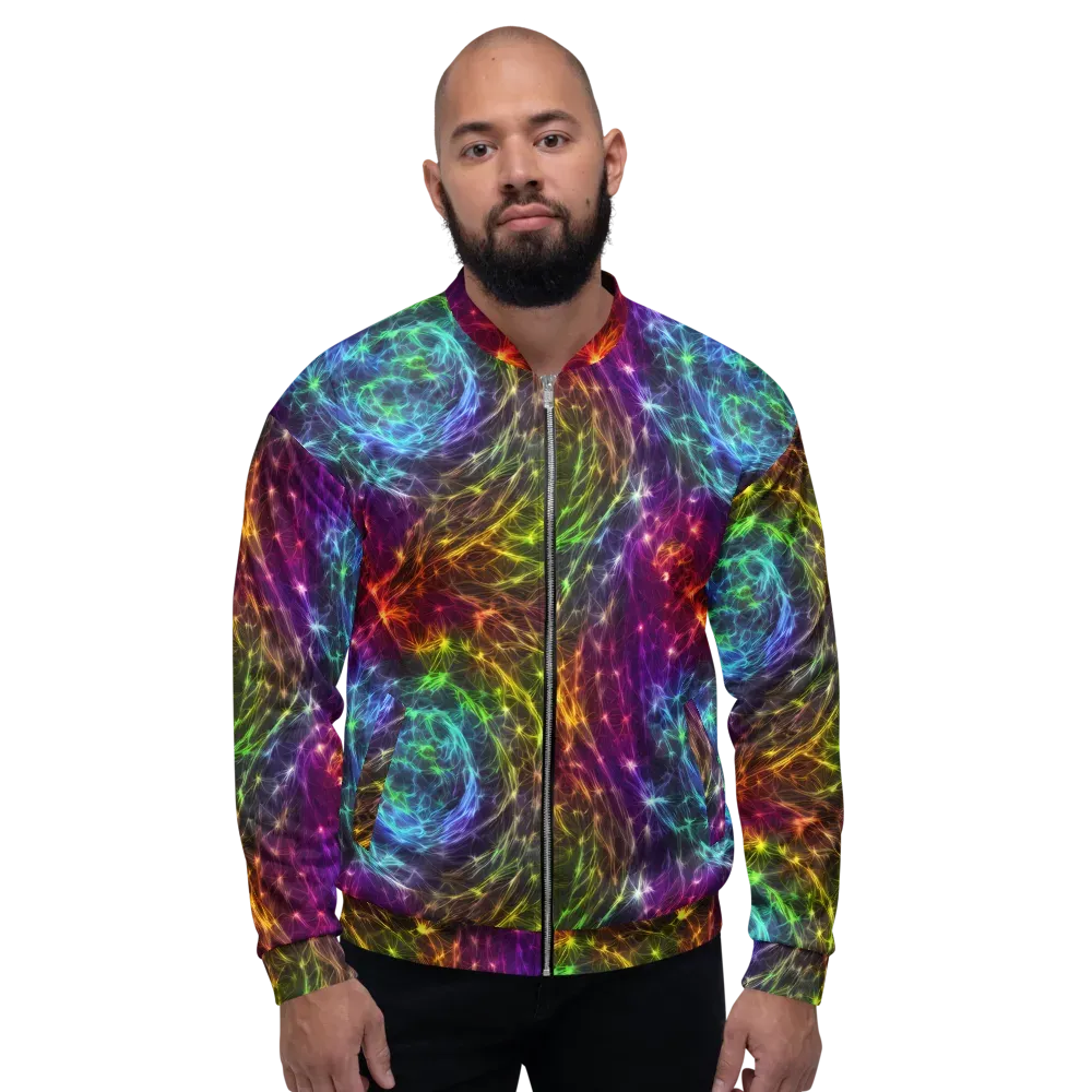 Cosmic Filaments on Bomber Jacket — Front