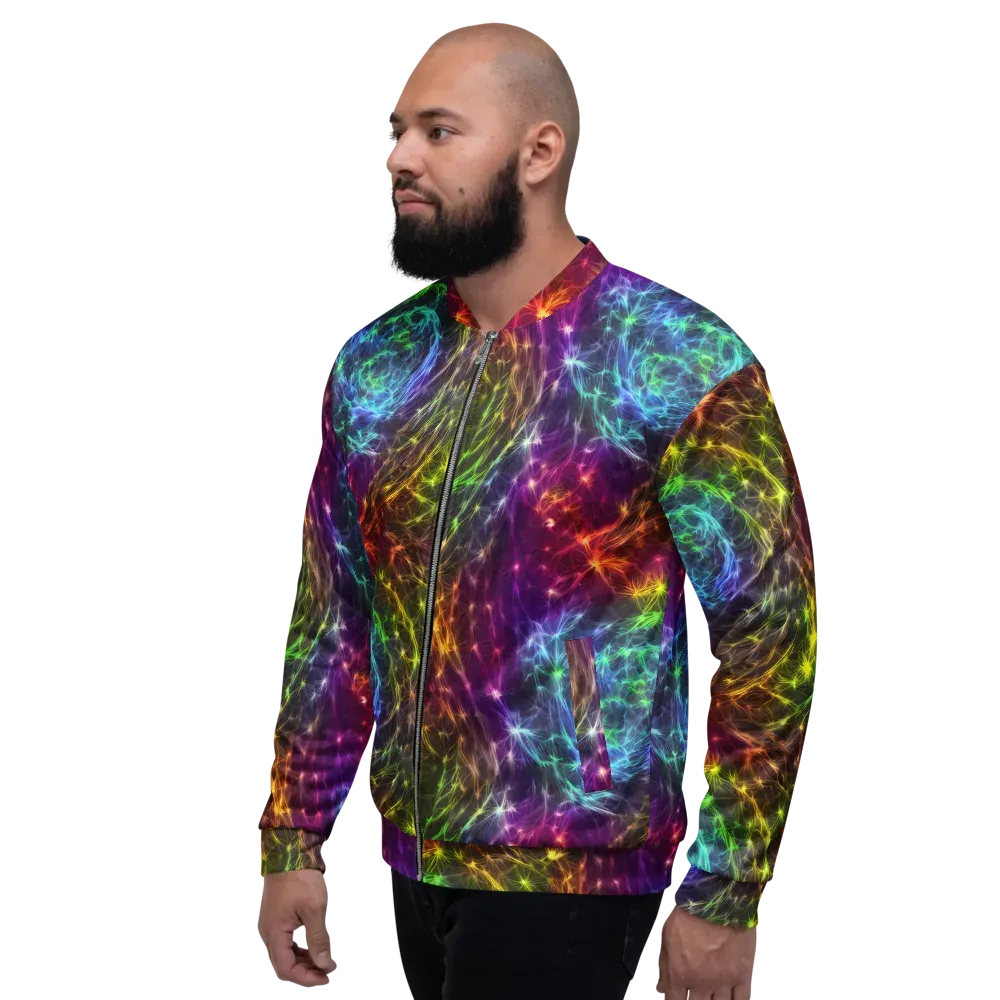 Cosmic Filaments on Bomber Jacket — Left