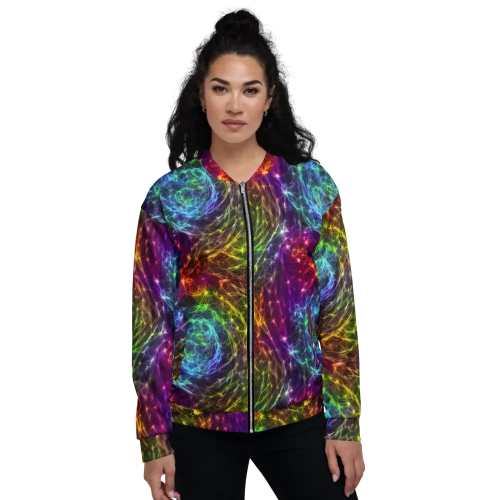 Cosmic Filaments on Bomber Jacket — Front