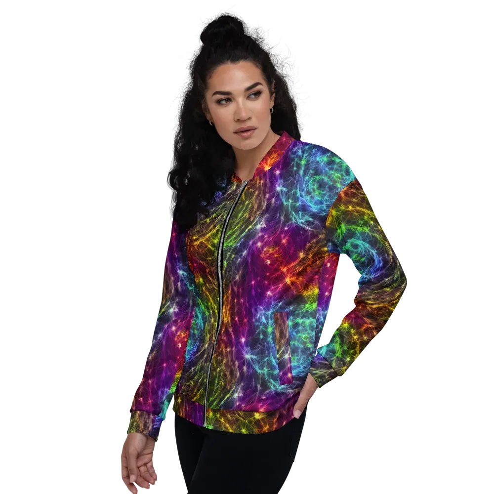 Cosmic Filaments on Bomber Jacket — Left