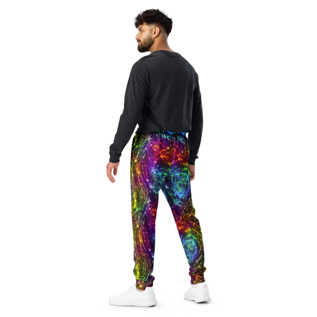 Cosmic Filaments on Men's Joggers — Back