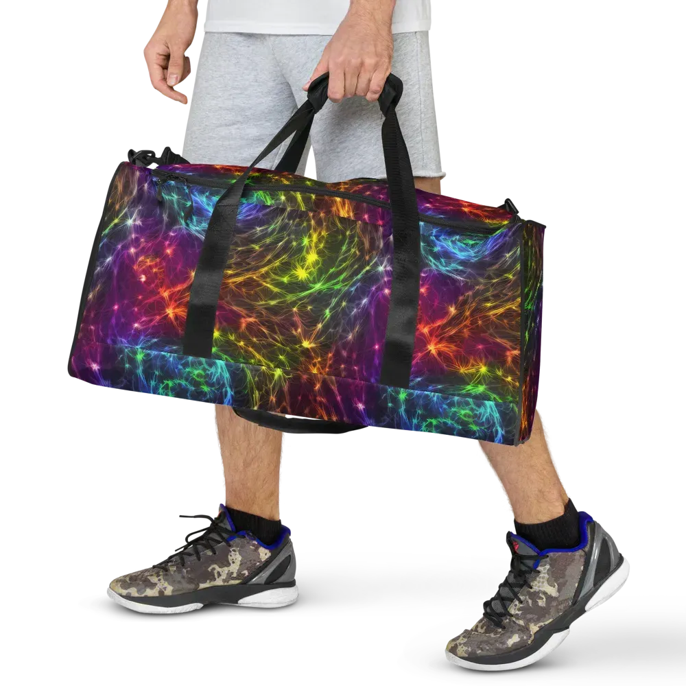 Cosmic Filaments on Duffle Bag — Front