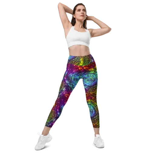 Cosmic Filaments on a Leggings with Pockets