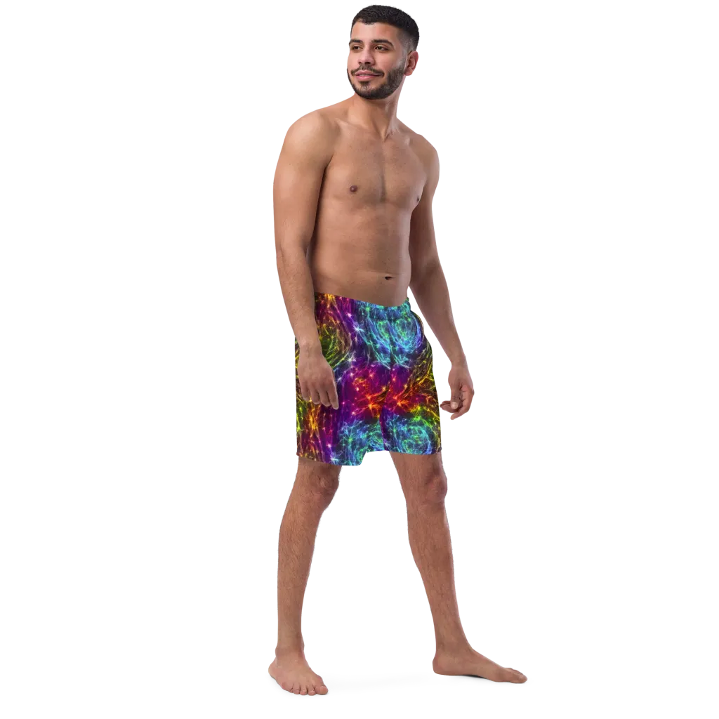 Cosmic Filaments on Swim Trunks — Right Front