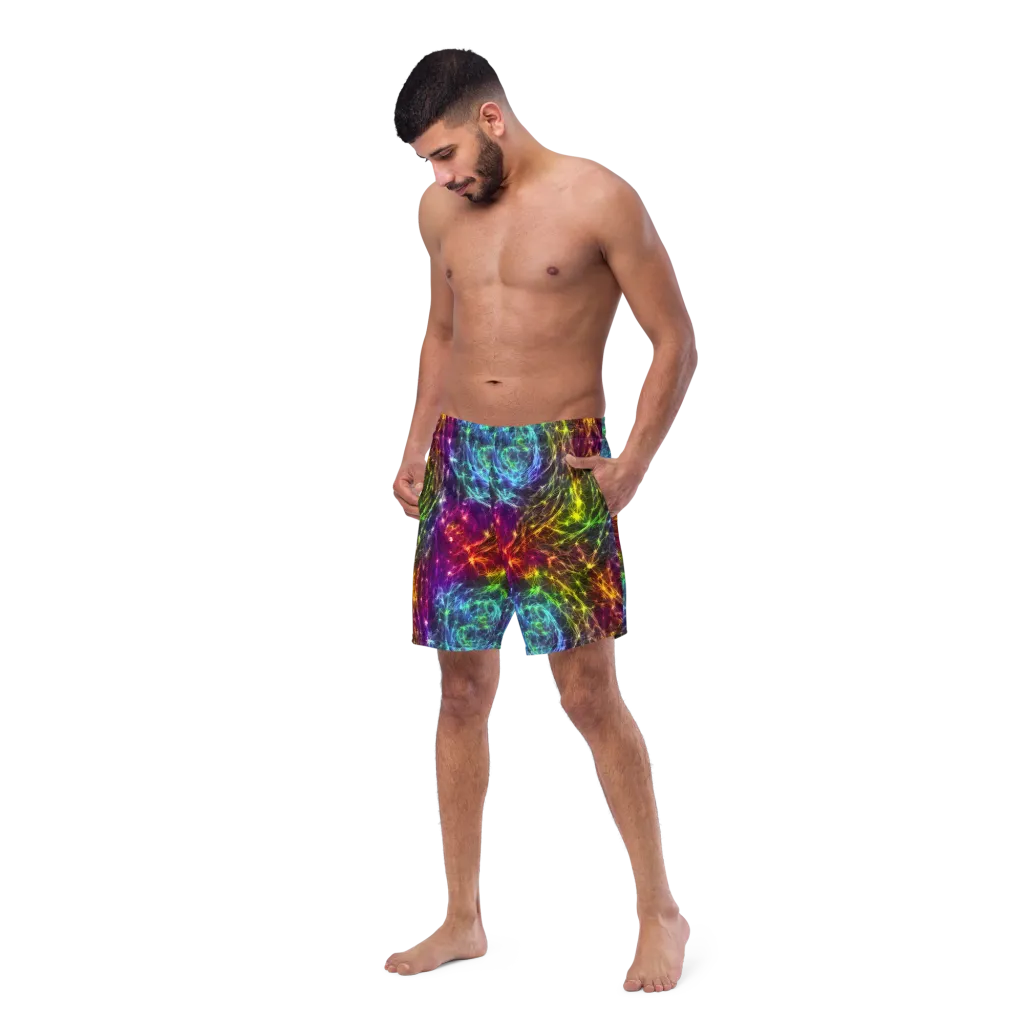 Cosmic Filaments on Swim Trunks — Left Front