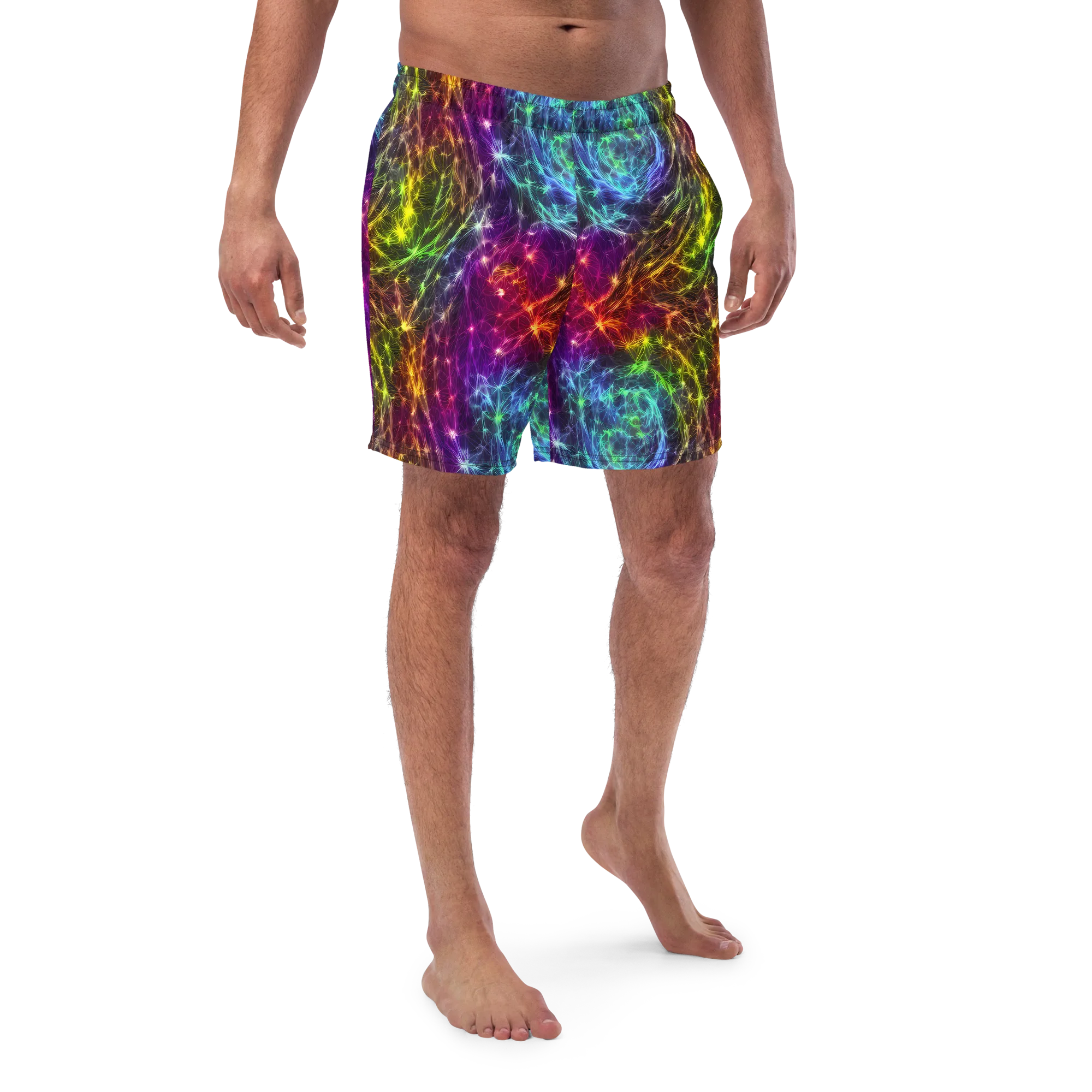 Cosmic Filaments on Swim Trunks — Front