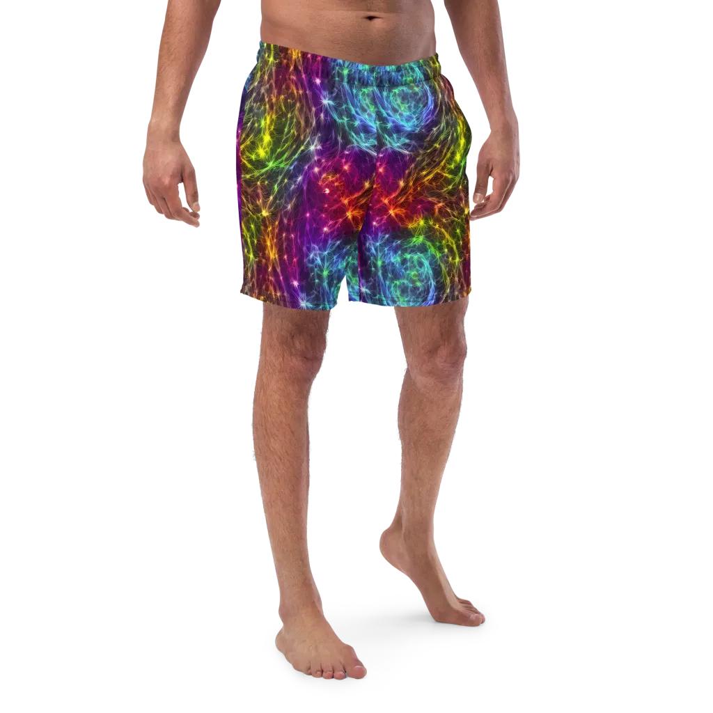 Cosmic Filaments on Swim Trunks — Front