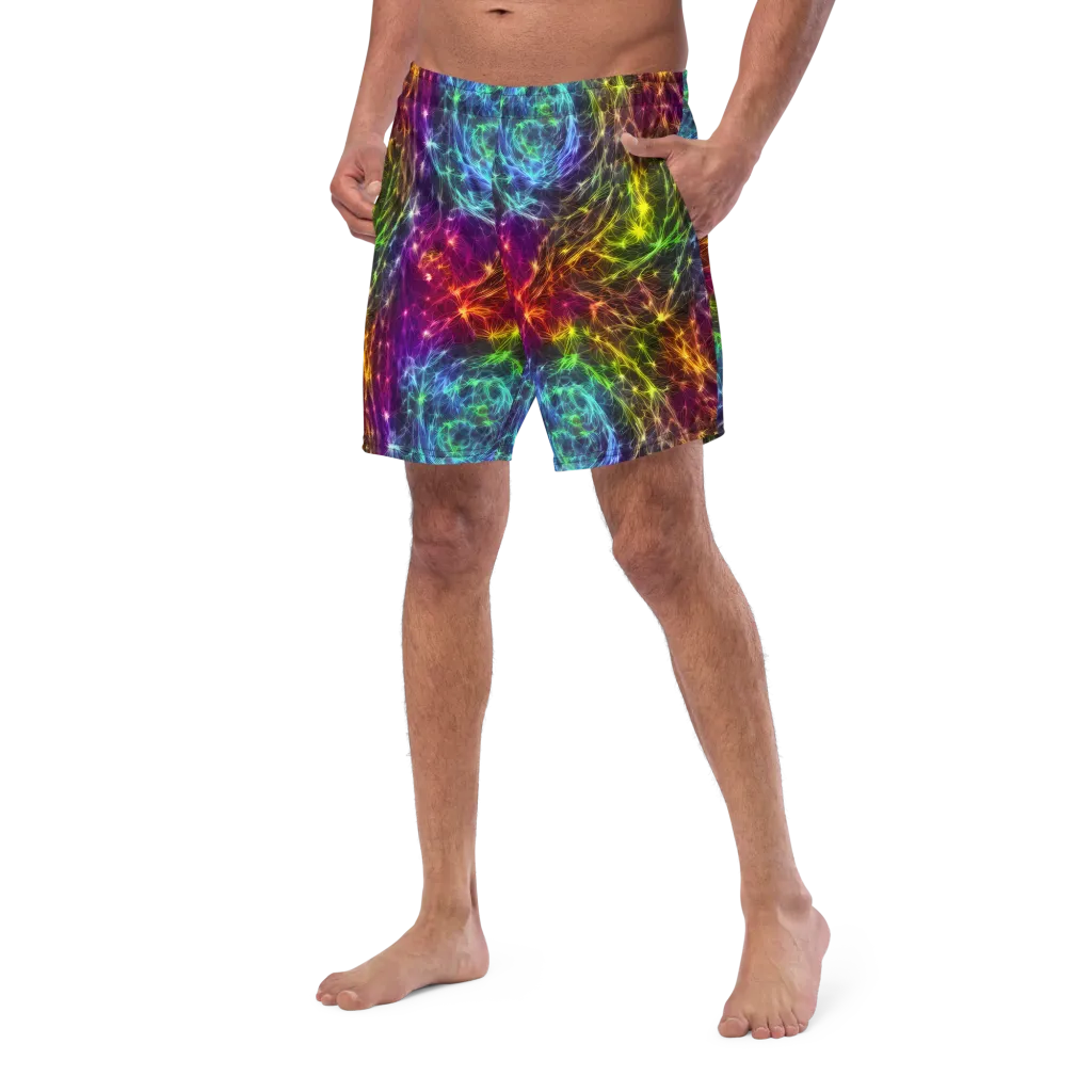 Cosmic Filaments on Swim Trunks — Left Front