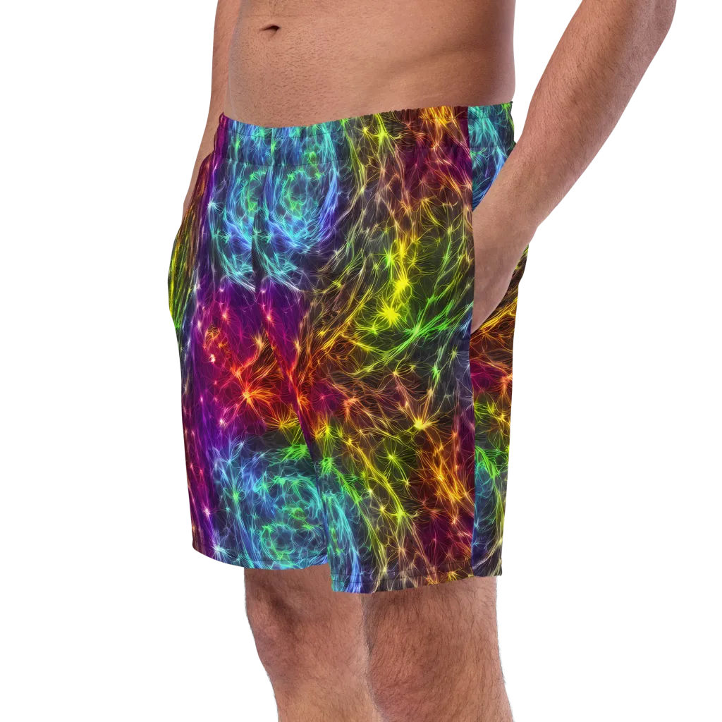 Cosmic Filaments on Swim Trunks — Left Front