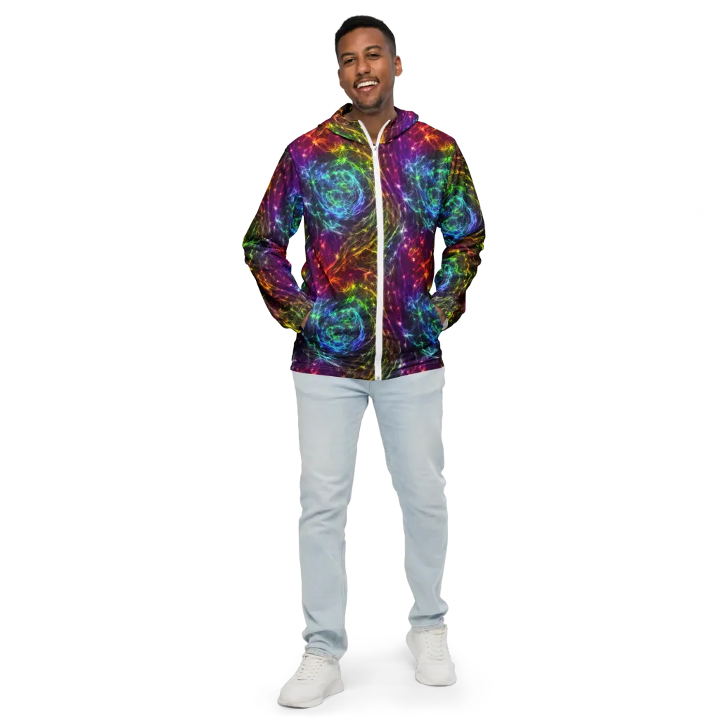 Cosmic Filaments on Men's Windbreaker — Front