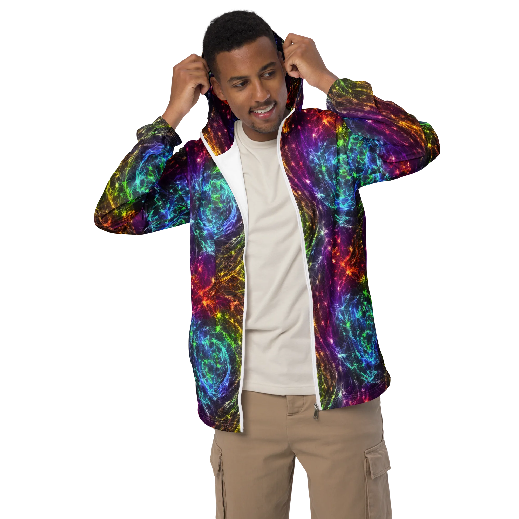 Cosmic Filaments on Men's Windbreaker — Front