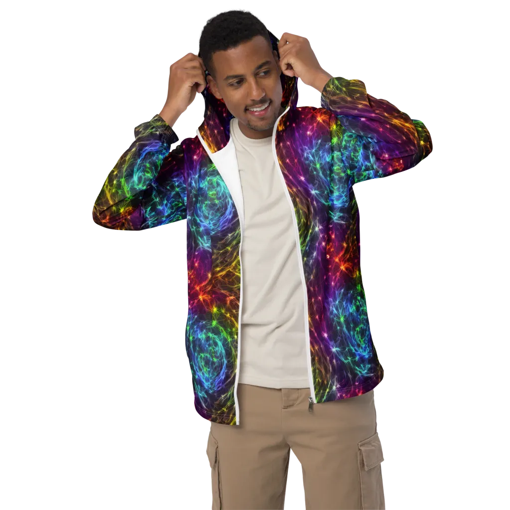 Cosmic Filaments on Men's Windbreaker — Front
