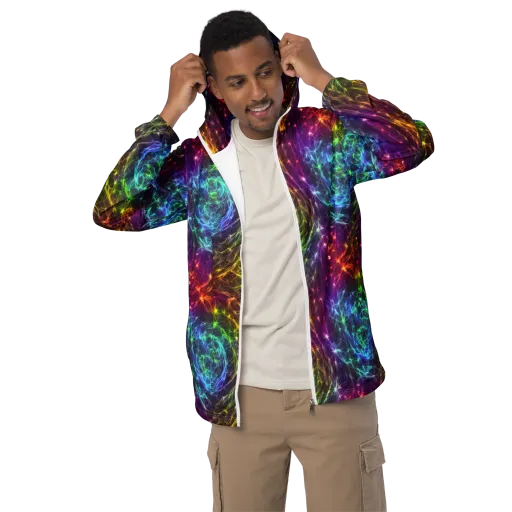 Cosmic Filaments on a Men's Windbreaker