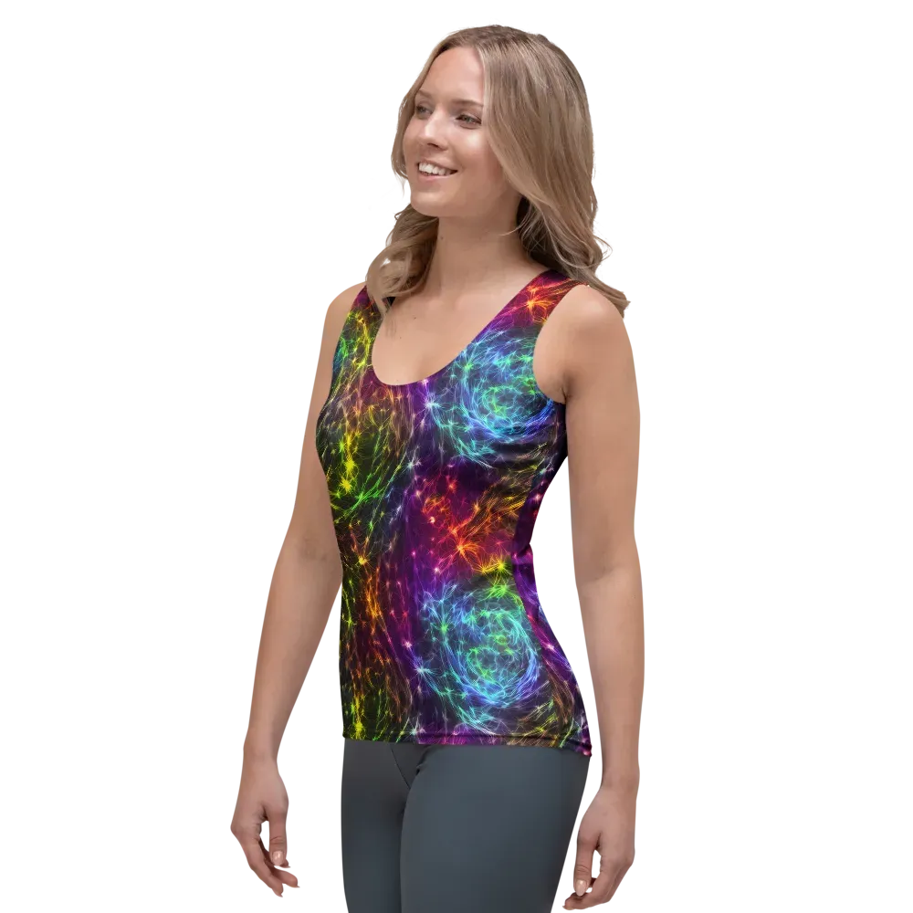Cosmic Filaments on Women's Tank Top — Left Front