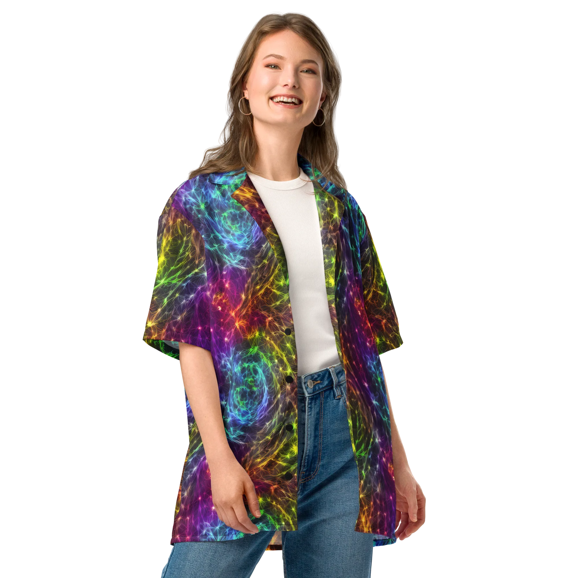 Cosmic Filaments on Button Shirt — Front