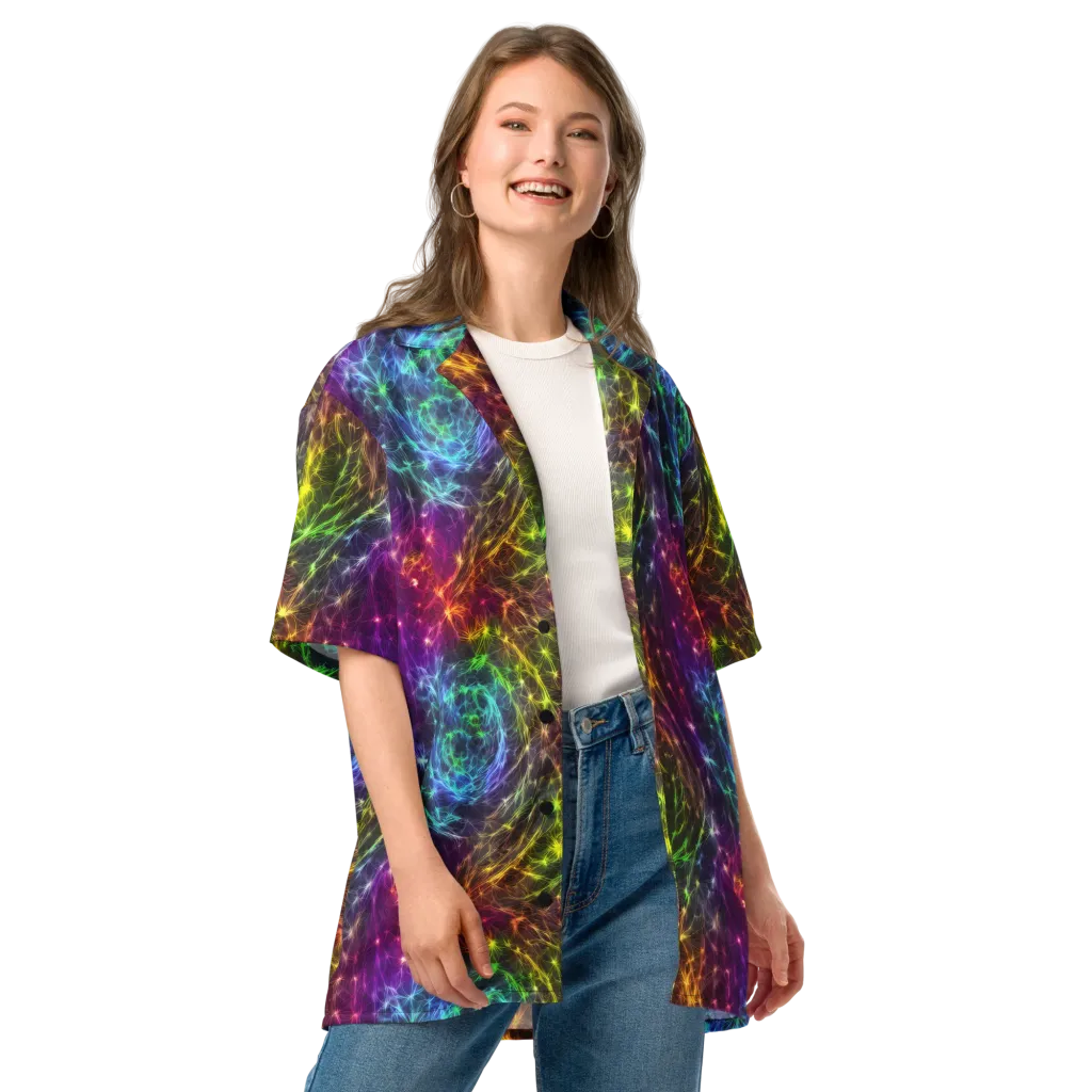 Cosmic Filaments on Button Shirt — Front
