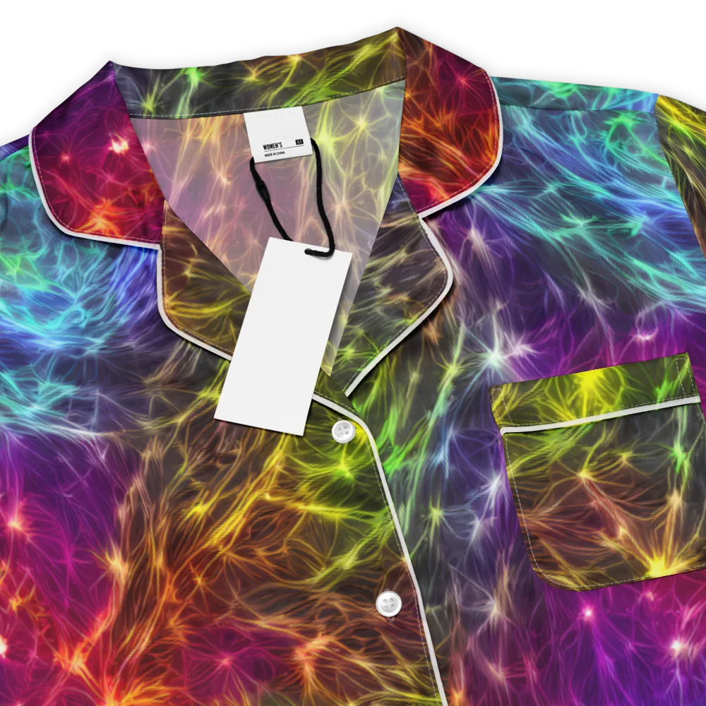 Cosmic Filaments on Women's Short Sleeve Pajama Top — Product details
