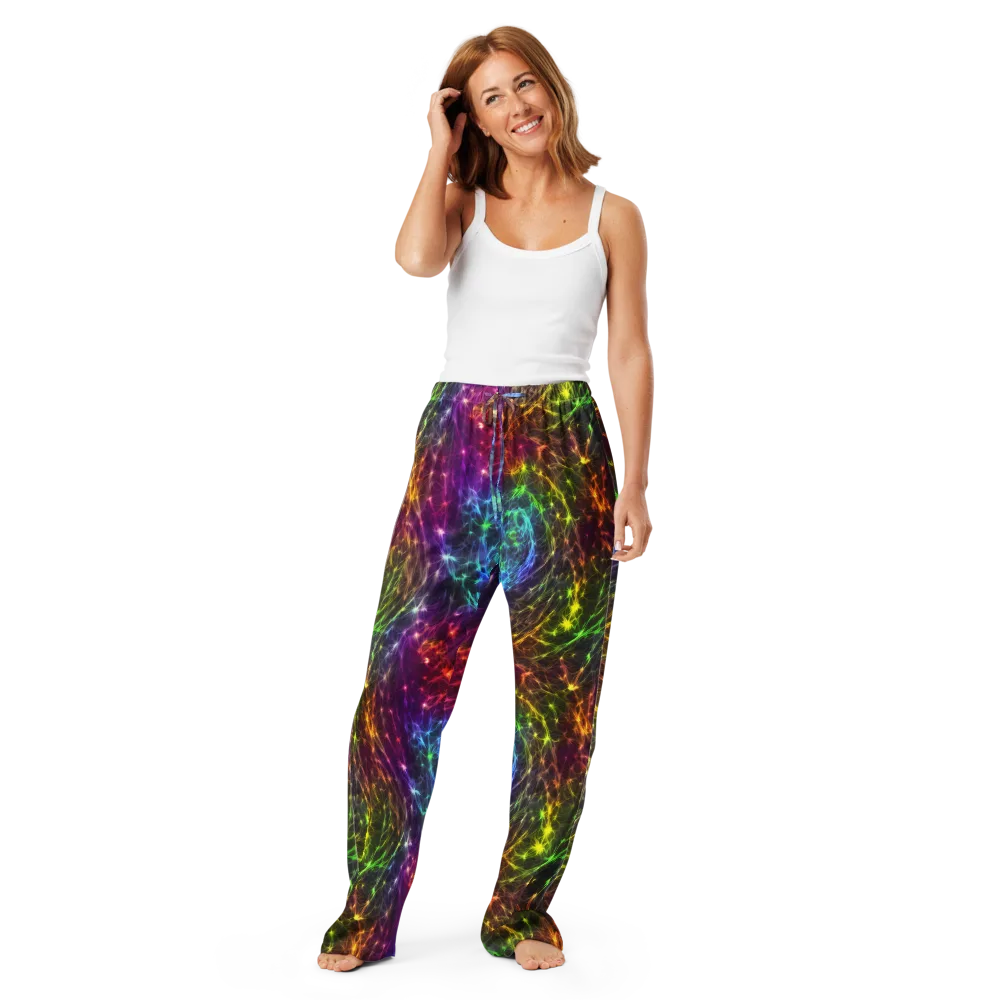 Cosmic Filaments on Women's Pajama Pants — Front