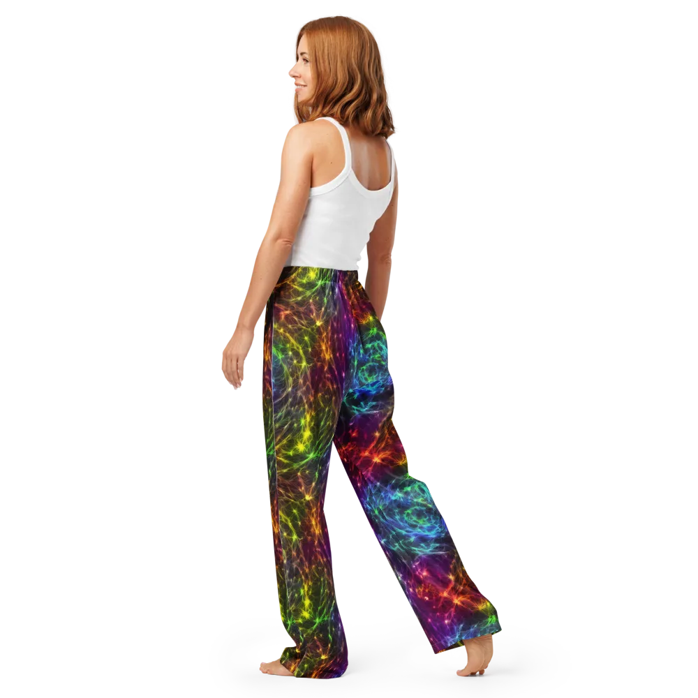Cosmic Filaments on Women's Pajama Pants — Back
