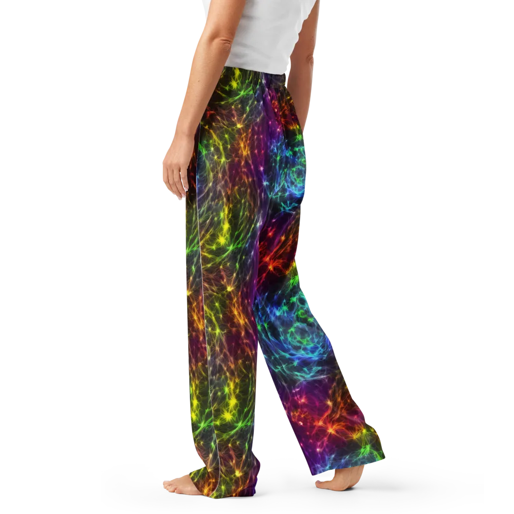 Cosmic Filaments on Women's Pajama Pants — Left