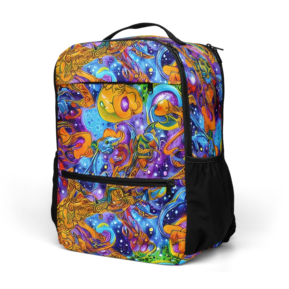 Ornamental Orbit on Utility Backpack — Left Front