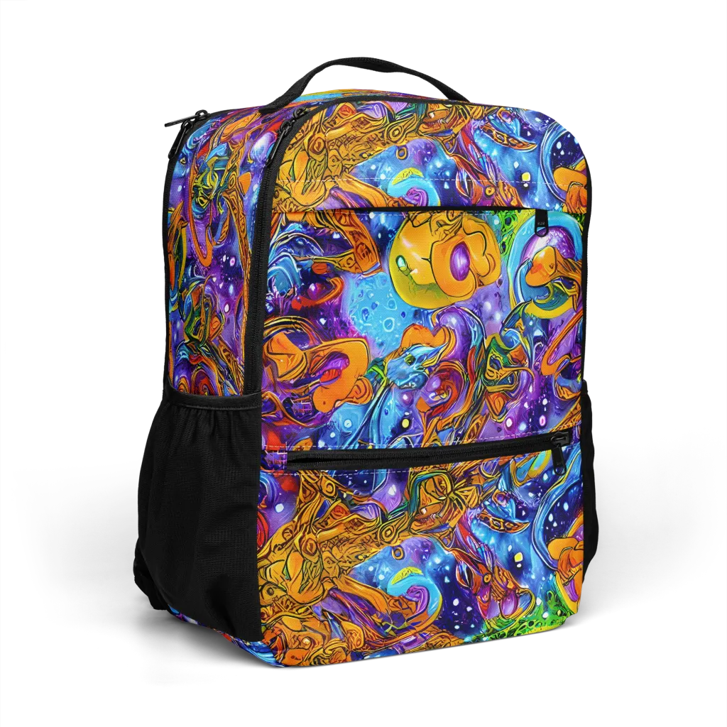 Ornamental Orbit on Utility Backpack — Right Front