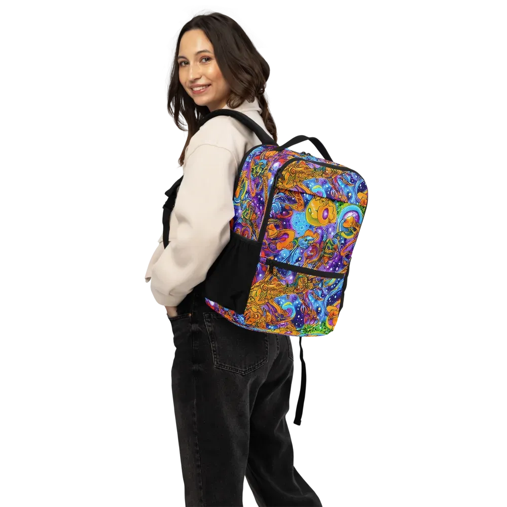 Ornamental Orbit on Utility Backpack — Back