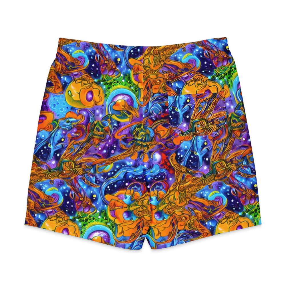 Ornamental Orbit on Men's Board Shorts — Back