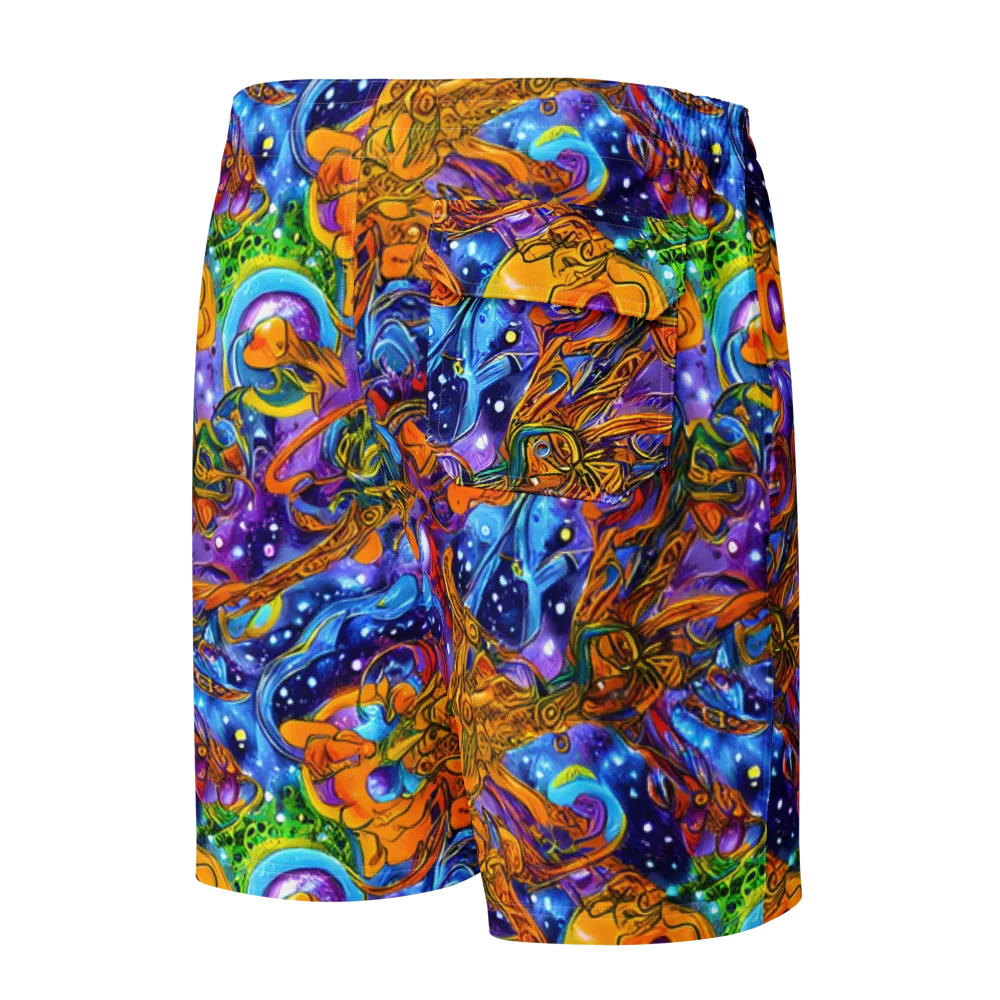Ornamental Orbit on Men's Board Shorts — Back