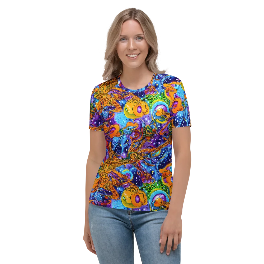 Ornamental Orbit on Women's Crew Neck T-Shirt — Front