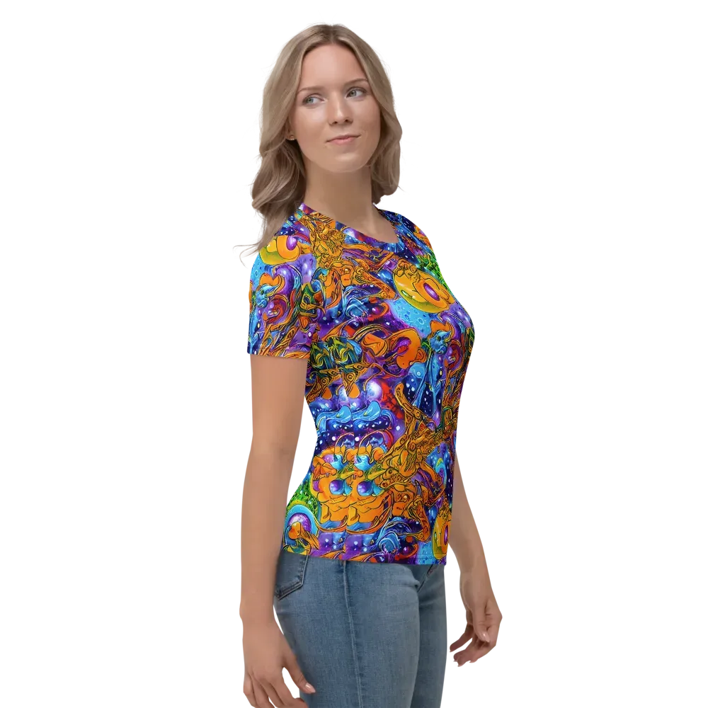 Ornamental Orbit on Women's Crew Neck T-Shirt — Right