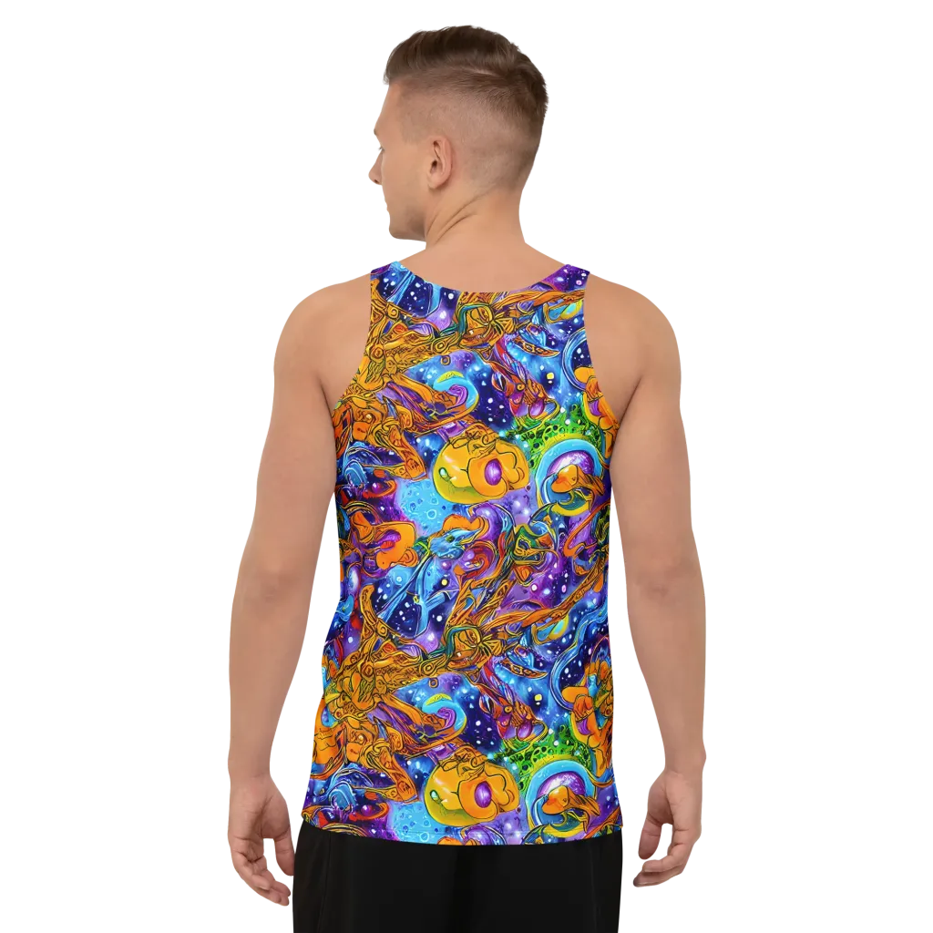 Ornamental Orbit on Men's Tank Top — Back
