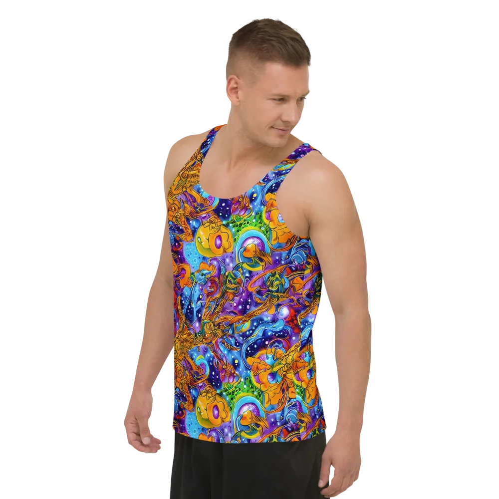 Ornamental Orbit on Men's Tank Top — Left Front