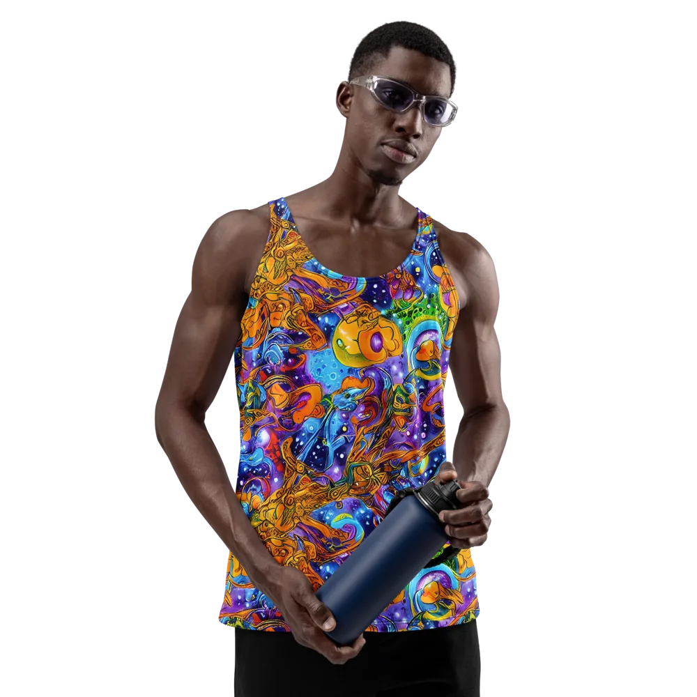 Ornamental Orbit on Men's Tank Top — Front