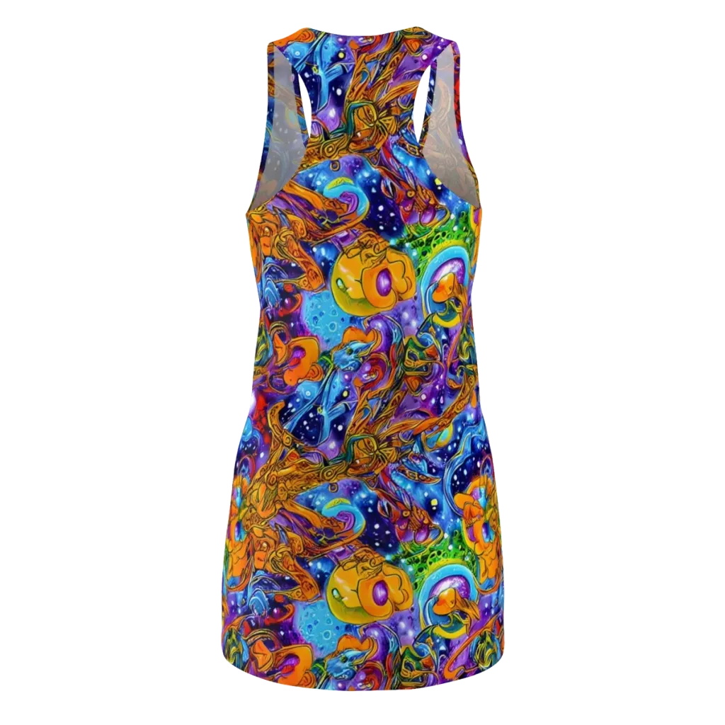 Ornamental Orbit on Racerback Dress — Back