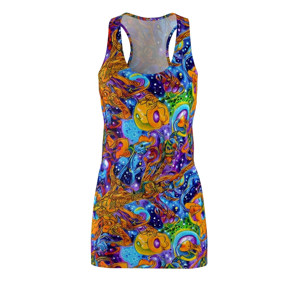 Ornamental Orbit on Racerback Dress — Front