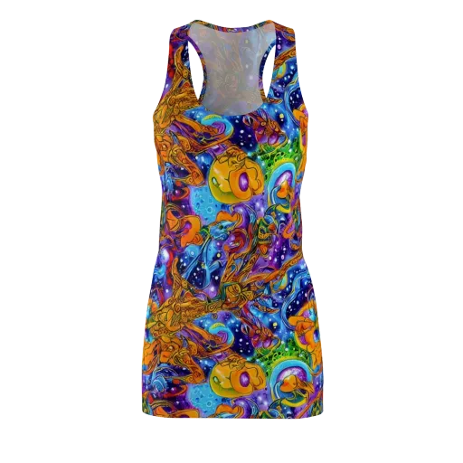Ornamental Orbit on a Racerback Dress