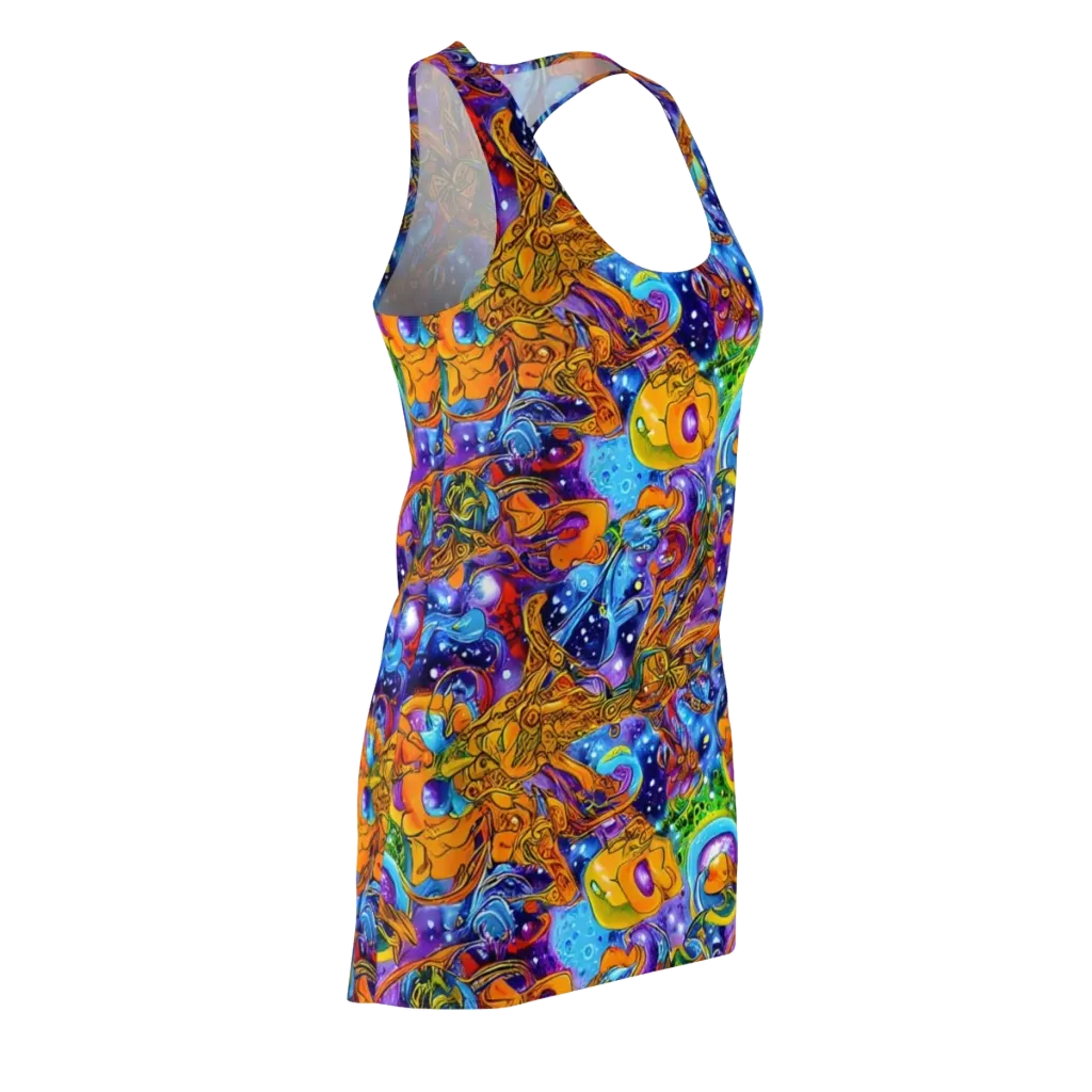 Ornamental Orbit on Racerback Dress — Front Side