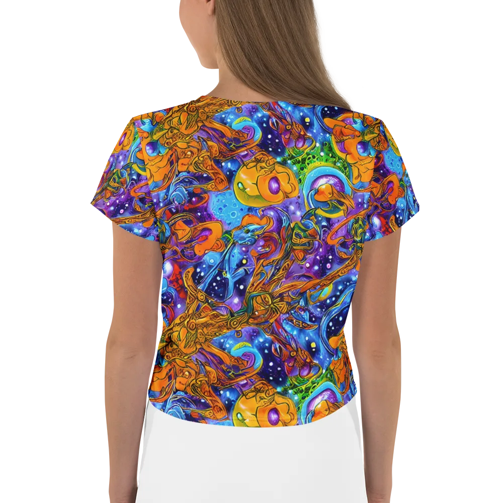 Ornamental Orbit on Crop Tee — Back