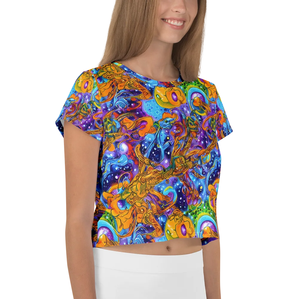 Ornamental Orbit on Crop Tee — Right