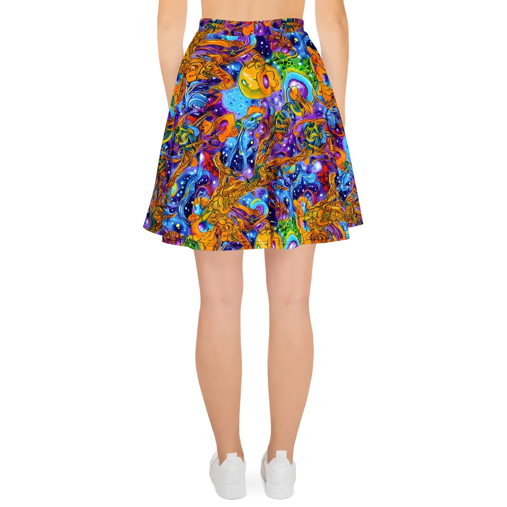 Ornamental Orbit on Skater Skirt — Back