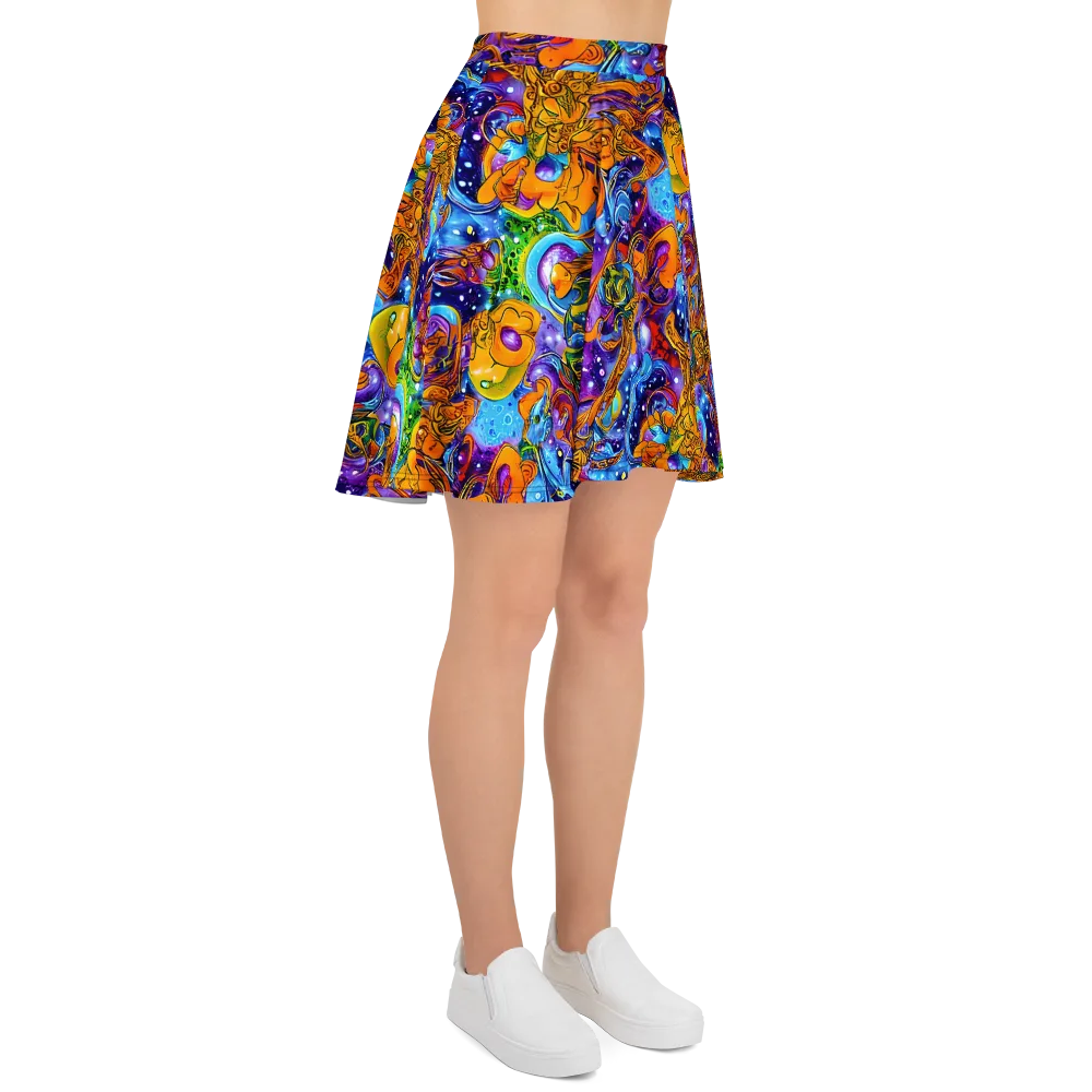 Ornamental Orbit on Skater Skirt — Right
