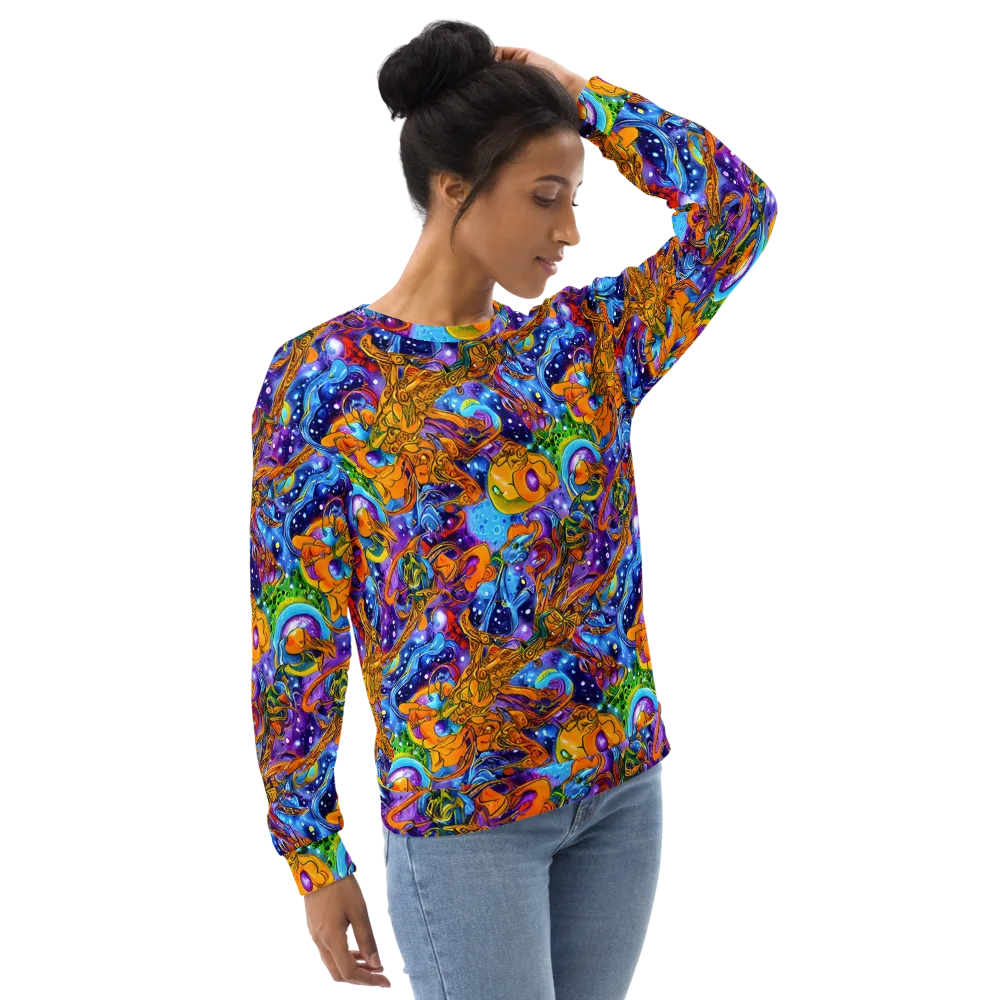 Ornamental Orbit on Sweatshirt — Right Front